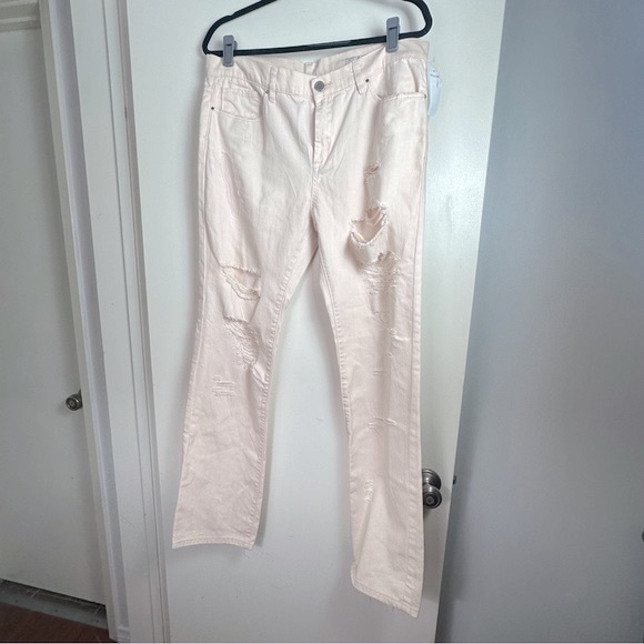 Blank NYC Ditz Distressed Pale Pink Denim Rock Cotton Boyfriend Jeans NWOT 30 - Picture 6 of 16